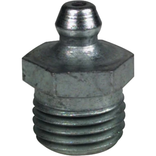 Straight Extra-Short Grease Fitting, Steel, 0.25 NPT Thread Chandler Sales
