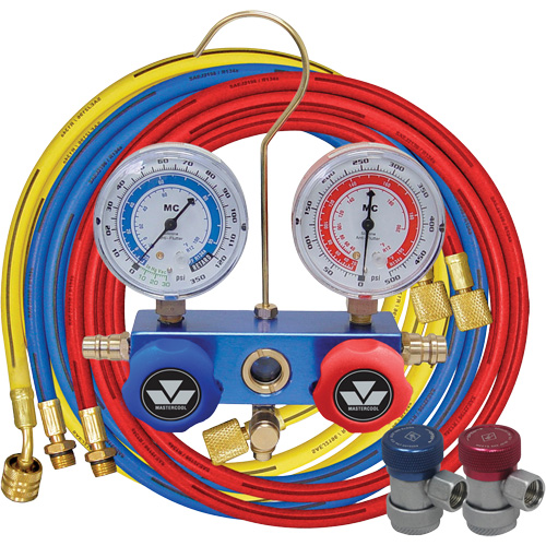 Ensemble de jauge &agrave; collecteur en aluminium 2 voies R134A Chandler Sales