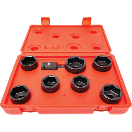 8 Pc. Extra-Low-Profile Oil Filter Socket Set Chandler Sales