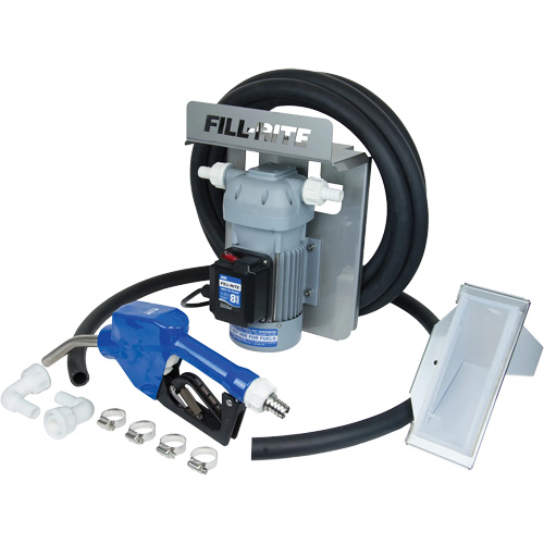 Pompe de transfert de fluide d'&eacute;chappement diesel (DEF) 115 V CA avec support pour cuve GRV et pistolet Chandler Sales