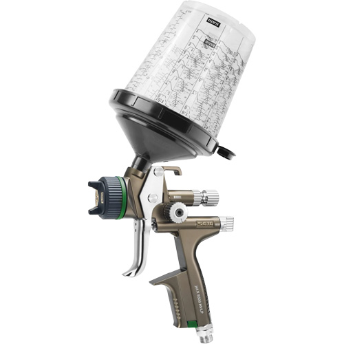 X5500 HVLP 1.4 O RPS D Premium Paint Spray Gun for Automotive Refinishing, 1/4" NPT Air Inlet, 15.19 CFM, 0.6 L/0.9 L Capacity, 0.17 PSI Chandler Sales