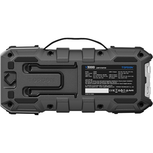 Survolteur, banque d'alimentation et lampe de poche V3000 Chandler Sales