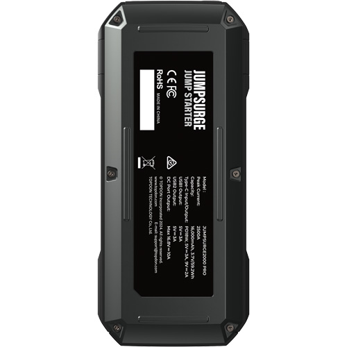 D&eacute;marreur de secours, banque d'alimentation et lampe de poche JumpSurge2000Pro &agrave; 2500 A de pointe Chandler Sales