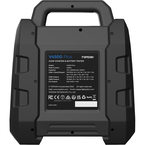 V4500 Plus 2-in-1 4500 Peak Amp Jump Starter, Battery & System Tester Chandler Sales