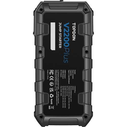 V2200Plus 2-en-1: d&eacute;marreur de secours 2200 A de pointe, testeur de batterie et de syst&egrave;me Chandler Sales