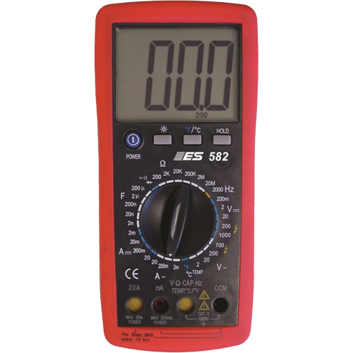 Deluxe Digital Multimeter with Amp Shutters Chandler Sales