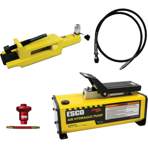 Ensemble de brise-talon pour pneus g&eacute;ants/&eacute;quipement de terrassement avec pompe hydraulique de 1/2 gallon Chandler Sales