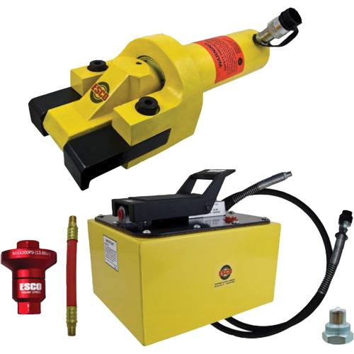 Ensemble de brise-talon pour pneus g&eacute;ants avec pompe hydraulique de 2 gallon Chandler Sales