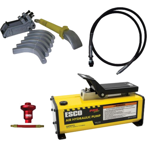 Ensemble de t&ecirc;te de brise-talon pour pneus g&eacute;ants avec pompe hydraulique de 1/2 gallon Chandler Sales