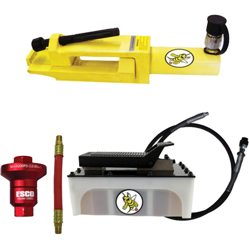 Ensemble de brise-talon pour pneus g&eacute;ants/&eacute;quipement de terrassement Yellow Jackit Chandler Sales