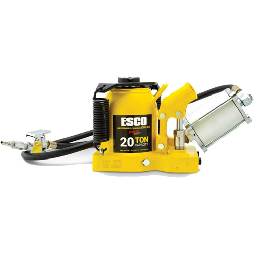 Cric bouteille de s&eacute;rie Pro "Shorty", 20 tonne(s), Air comprim&eacute;/hydraulique, 12-5/8" Hauteur &eacute;lev&eacute;e Chandler Sales