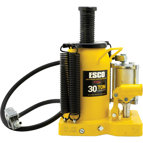 Pro Series  Bottle Jack, 30 tons, Air Hydraulic, 20" Raised Height Chandler Sales