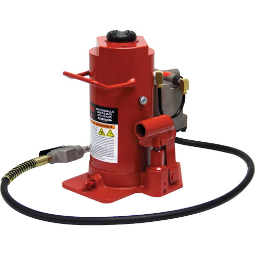 Standard Height Bottle Jack, 20 Ton(s), Air Hydraulic, 20-1/2" Raised Height Chandler Sales