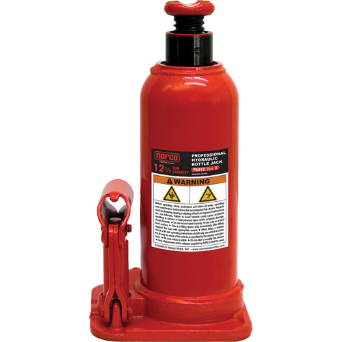 Bottle Jack with Gauge Hole, 12.5 Ton(s), 18-89/100" Raised Height Chandler Sales