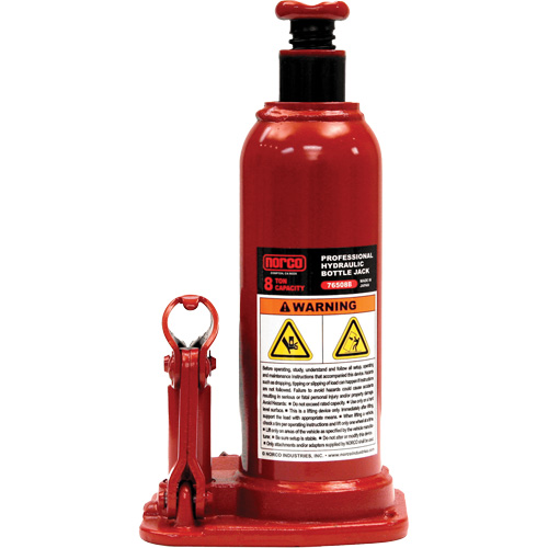 Professional Hydraulic Bottle Jack, 8 Ton(s), 18-3/4" Raised Height Chandler Sales