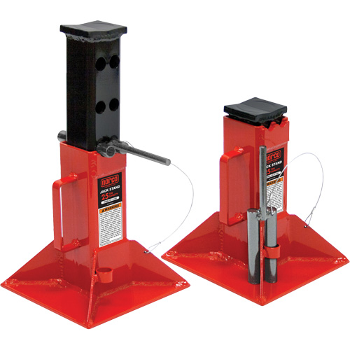 Jack Stand, Locking Pin, 25 tons Capacity, 12" - 20" H Chandler Sales