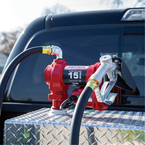 Pompe de transfert de carburant 12 V CC avec pistolet Chandler Sales