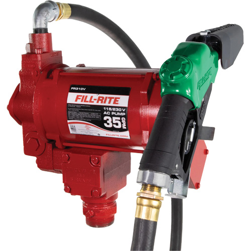 Pompe de transfert de carburant 115/230 V c. a. avec pistolet Chandler Sales