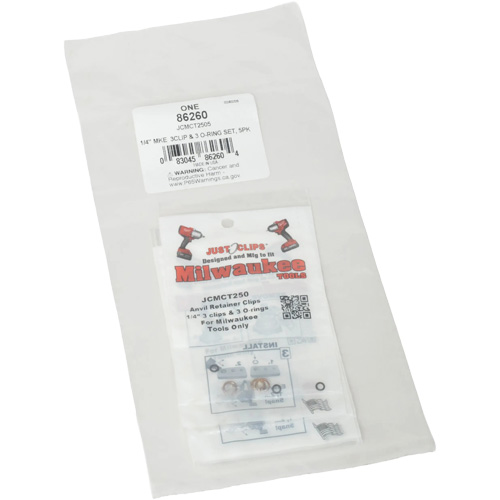 1/4" Clips & O-Rings Set for Milwaukee - Bulk Chandler Sales