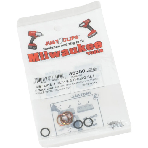 3/8" Clips & O-Rings Set for Milwaukee Chandler Sales