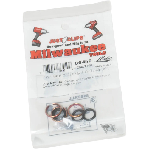 1/2" Clips & O-Rings Set for Milwaukee Chandler Sales