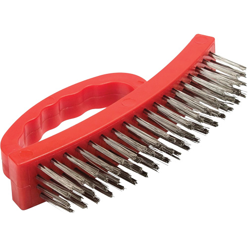 Brosse m&eacute;tallique &agrave; corps en nylon de 6,5" lo avec poils en acier inoxydable Chandler Sales