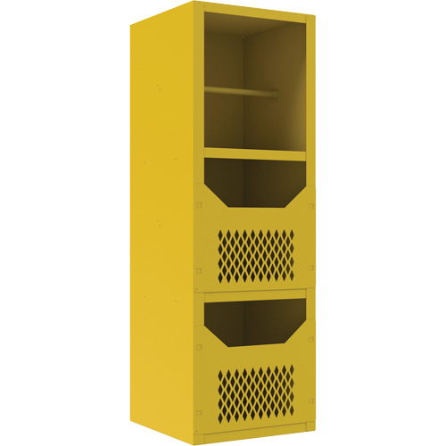 Armoire pour le contr&ocirc;le des d&eacute;versements, 1 Tablettes, 72" h x 24" la x 24" p, Acier, Jaune Chandler Sales