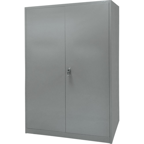 Storage Cabinet, Steel, 4 Shelves, 78" H x 48" W x 24" D, Grey Chandler Sales