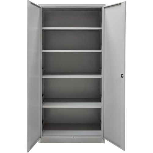 Armoires de rangement Hi-Boy, Acier, 4 Tablettes, 72" h x 36" la x 18" P, Gris Chandler Sales