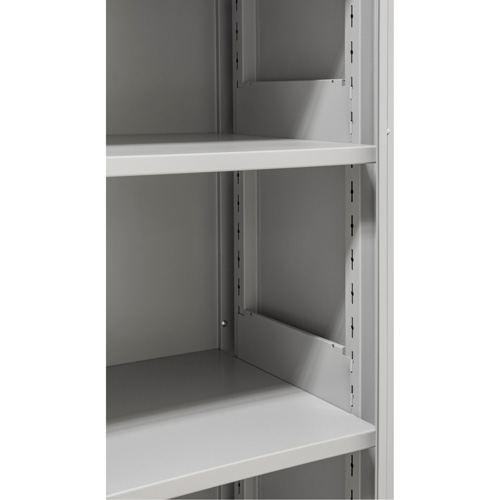 Armoires de rangement Hi-Boy, Acier, 4 Tablettes, 72" h x 36" la x 18" P, Gris Chandler Sales