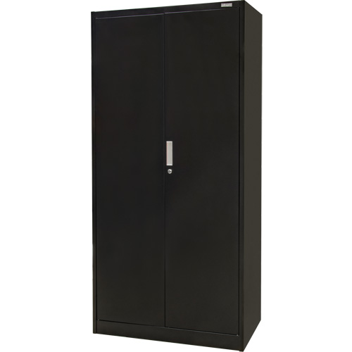 Armoire de rangement Hi-Boy, Acier, 4 Tablettes, 72" h x 36" la x 18" P, Noir Chandler Sales