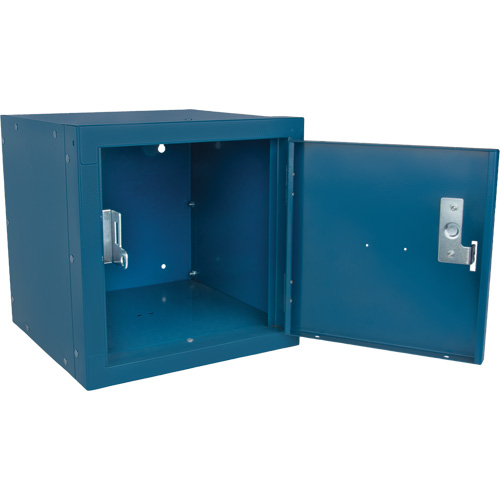 Stackable Cube Locker, 12" x 12" x 12", Steel, Blue, Knocked Down Chandler Sales