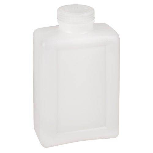 Easy-Grip Space-Saver Bottles, Rectangular, 64 oz., Plastic Chandler Sales