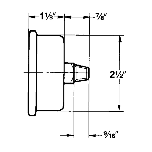 Pressure Gauges, 2-1/2" , 30" Hg-0" Vac., Bottom Mount, Liquid Filled Analogue Chandler Sales