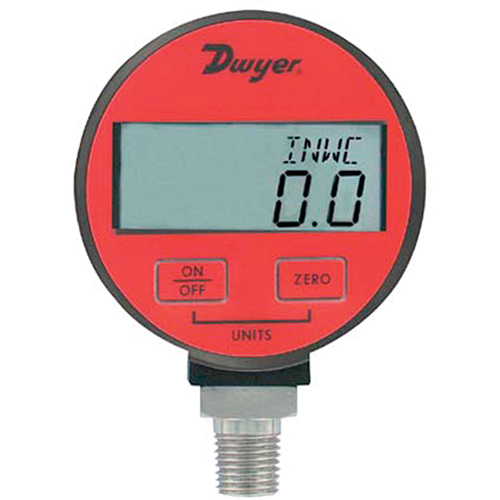 Pressure Gauge, 2-31/50" , 100 psi, Bottom Mount, Digital Chandler Sales