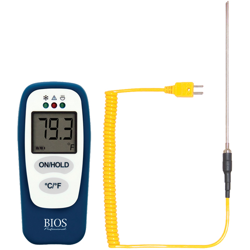 Thermom&egrave;tre alimentaire avec v&eacute;rification HACCP, Contact, Num&eacute;rique, -83,2 - 1999°F (-64 &agrave; 1400°C) Chandler Sales