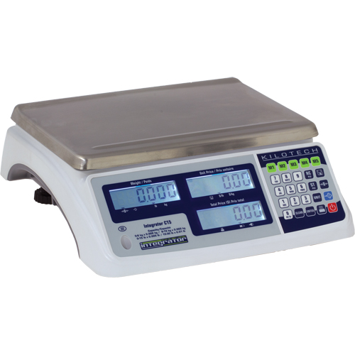 Balance &agrave; calcul de prix Integrator C30, Capacit&eacute; 60 lb / 30 kg, Graduations 0,02 lb / 0,005 kg Chandler Sales