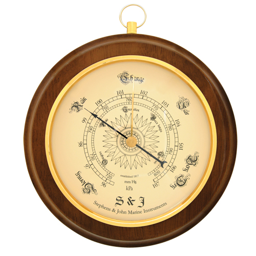 Barom&egrave;tre d&eacute;coratif rond de 8,5" Chandler Sales