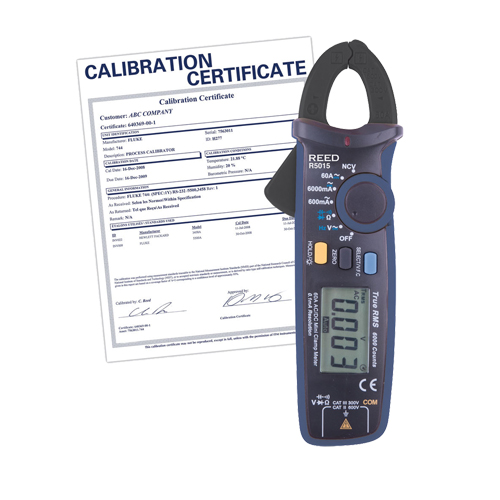 True RMS mA Clamp Meter with Calibration Certificate, AC/DC Voltage, AC/DC Current Chandler Sales