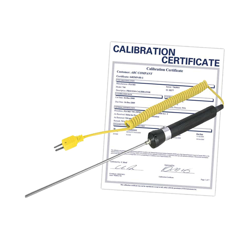 Immersion Thermocouple Probe with Calibration Certificate, 600 °C (1112°F) Max. Temp. Chandler Sales