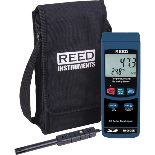 Thermo-hygrom&egrave;tre avec enregistreur de donn&eacute;es, 5% - 95% HR, 32° - 122° F (0° - 50°C) Chandler Sales
