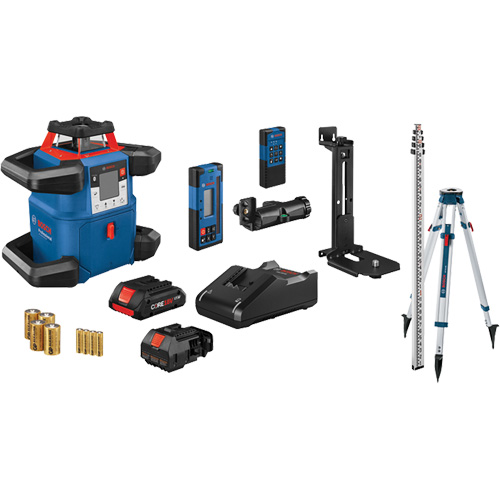 Ensemble laser rotatif horizontal/vertical auto-nivelant connect&eacute; Revolve4000, 4000' (1219,2 m), 635 N.m Chandler Sales
