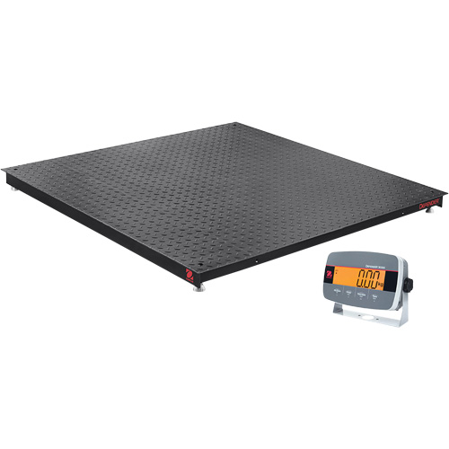 DEFENDER 3000 Floor Scale, 2500 lbs. Capacity, 36" W x 36" L Chandler Sales