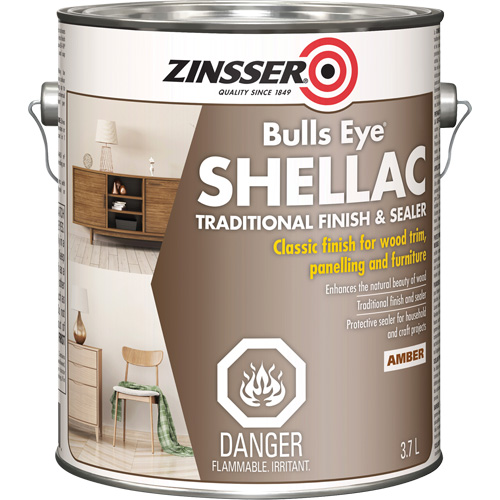 Zinsser&reg; Bulls Eye&reg; Shellac Sealer, Amber, 3.7 L Chandler Sales
