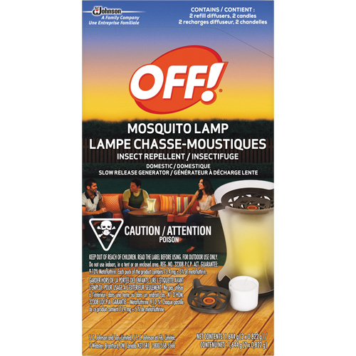 OFF! PowerPad&reg; Mosquito Repellent Lamp Refills, DEET Free, Refill, 1.644 g Chandler Sales
