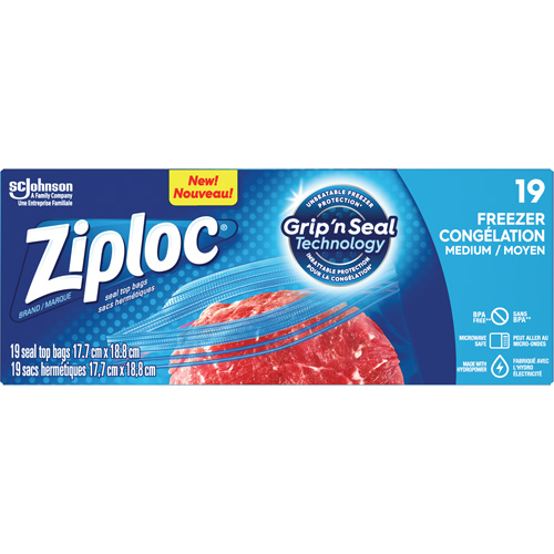 Sacs de cong&eacute;lation Ziploc Chandler Sales
