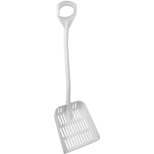 Pelle ergonomique ajour&eacute;e, Longueur de 45", Plastique, Blanc Chandler Sales