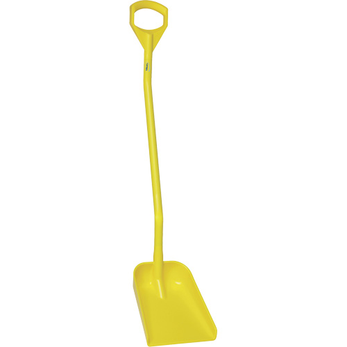 Ergonomic Small Blade Shovel, 50" Length, Plastic, Yellow Chandler Sales