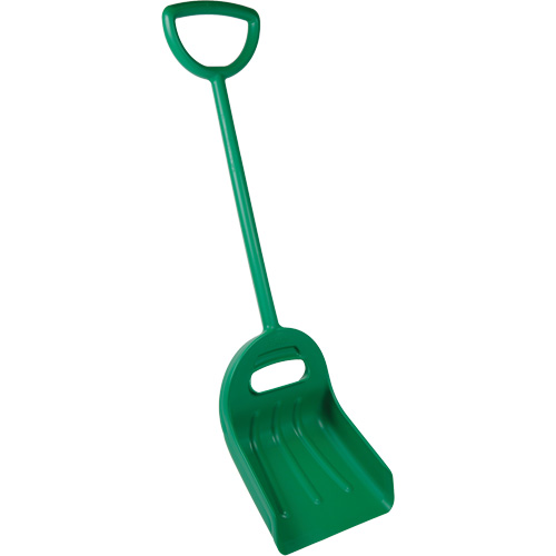 Pelle large &agrave; double prise, Lame 14" x 18", Longueur de 47-1/2", Plastique, Vert Chandler Sales