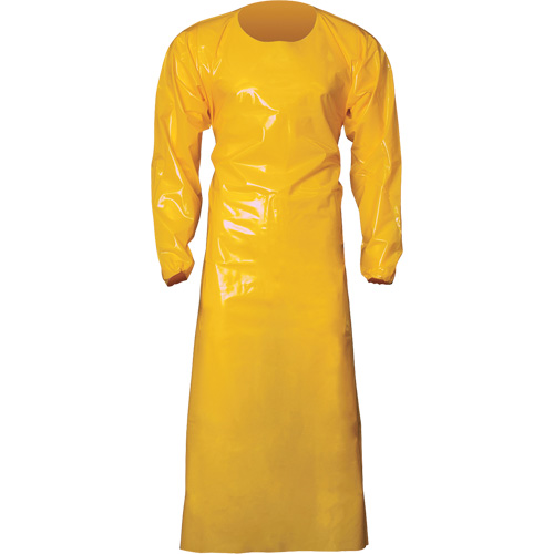 Top Dog 6 Mil. Gown, X-Large, Yellow, Polyurethane Chandler Sales